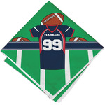 Football Jersey Cloth Cocktail Napkin - Single w/ Name and Number