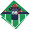 Football Jersey Cloth Napkin w/ Name and Number