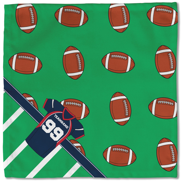Football Jersey Cloth Napkins - Personalized Lunch (Single Full Open)