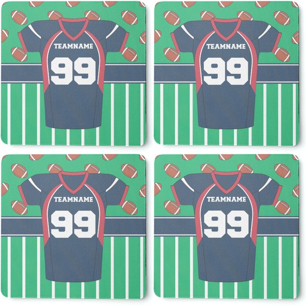 Football Jersey Coaster Rubber Back - Apvl