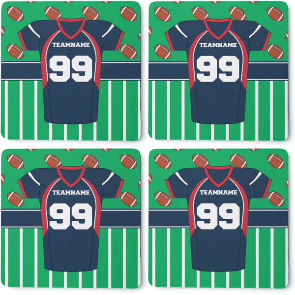 Football Jersey Coaster Rubber Back - Apvl