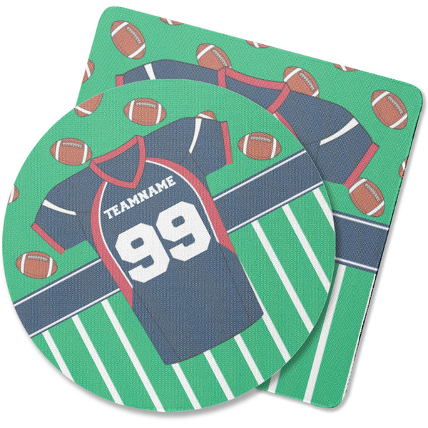 Custom Football Jersey Rubber Backed Coaster (Personalized)