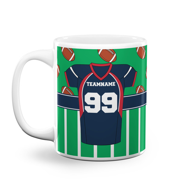 Custom Football Jersey Coffee Mug (Personalized)