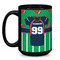 Football Jersey Coffee Mug - 15 oz - Black
