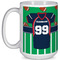 Football Jersey Coffee Mug - 15 oz - White Full