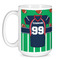 Football Jersey Coffee Mug - 15 oz - White