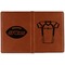 Football Jersey Cognac Leather Passport Holder Outside Double Sided - Apvl