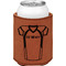 Football Jersey Cognac Leatherette Can Sleeve - Single Front