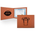 Football Jersey Leatherette Certificate Holder (Personalized)