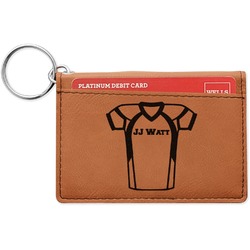Football Jersey Leatherette Keychain ID Holder (Personalized)