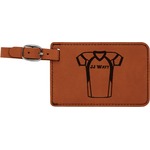 Football Jersey Leatherette Luggage Tag (Personalized)