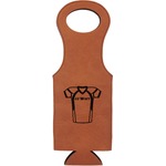 Football Jersey Leatherette Wine Tote - Double Sided (Personalized)