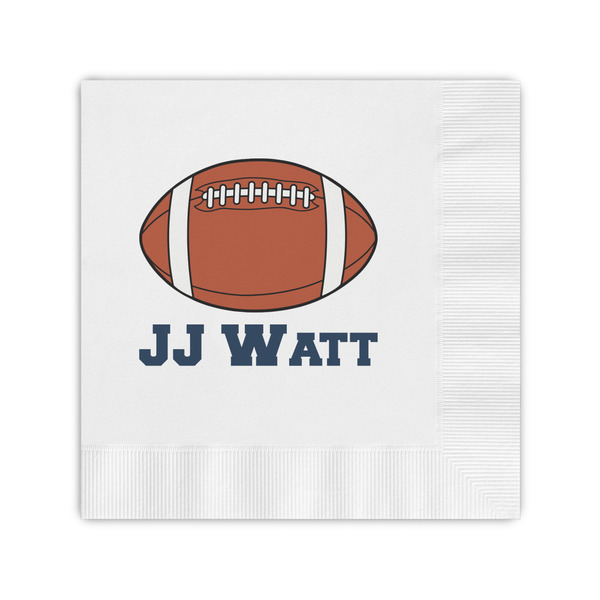 Custom Football Jersey Coined Cocktail Napkins (Personalized)