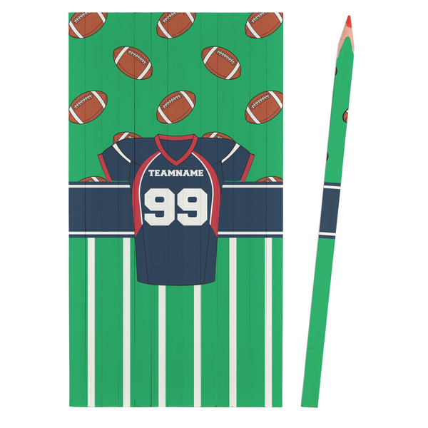 Football Jersey Colored Pencils - Front View