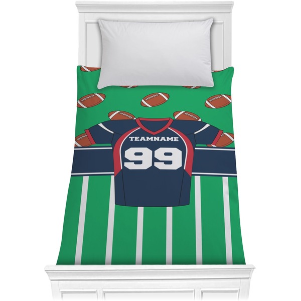 Custom Football Jersey Comforter - Twin XL (Personalized)