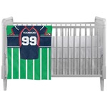 Football Jersey Crib Comforter / Quilt (Personalized)