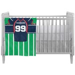 Football Jersey Crib Comforter / Quilt (Personalized)
