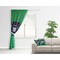 Football Jersey Curtain With Window and Rod - in Room Matching Pillow