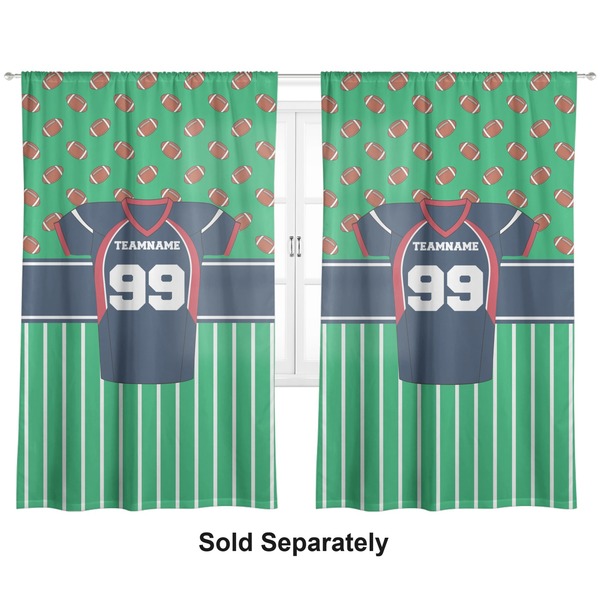 Custom Football Jersey Curtain Panel - Custom Size (Personalized)
