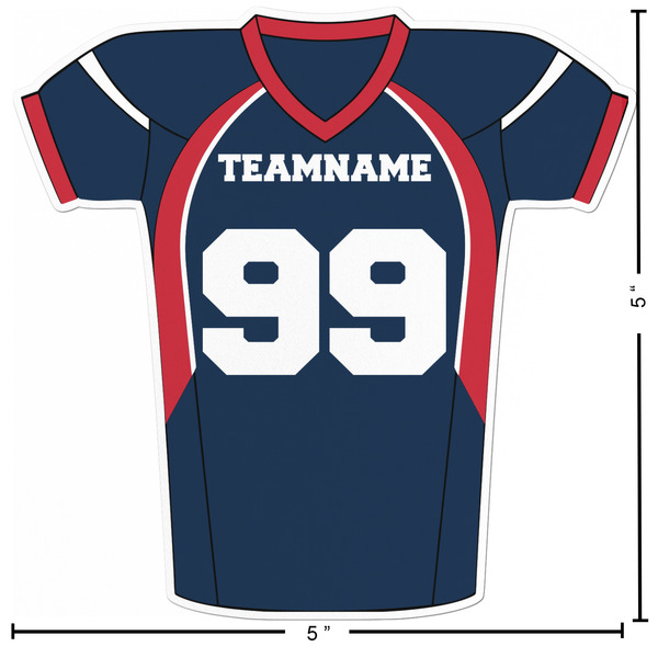 Football Jersey Custom Shape Iron On Patches - L - APPROVAL