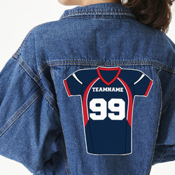 Football Jersey Twill Iron On Patch - Custom Shape - 3XL (Personalized)