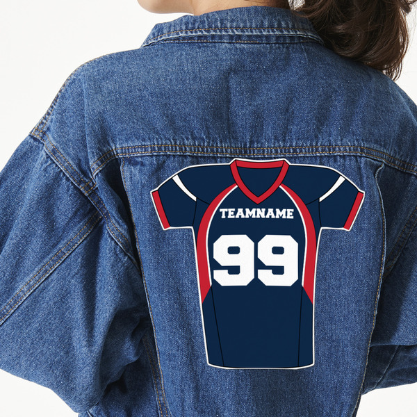 Custom Football Jersey Twill Iron On Patch - Custom Shape - 3XL (Personalized)