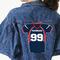 Football Jersey Twill Iron On Patch - Custom Shape - 3XL (Personalized)