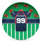 Football Jersey Microwave Safe Plastic Plate - Composite Polymer (Personalized)