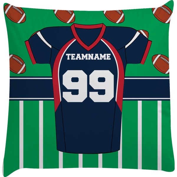 Custom Football Jersey Decorative Pillow Case (Personalized)