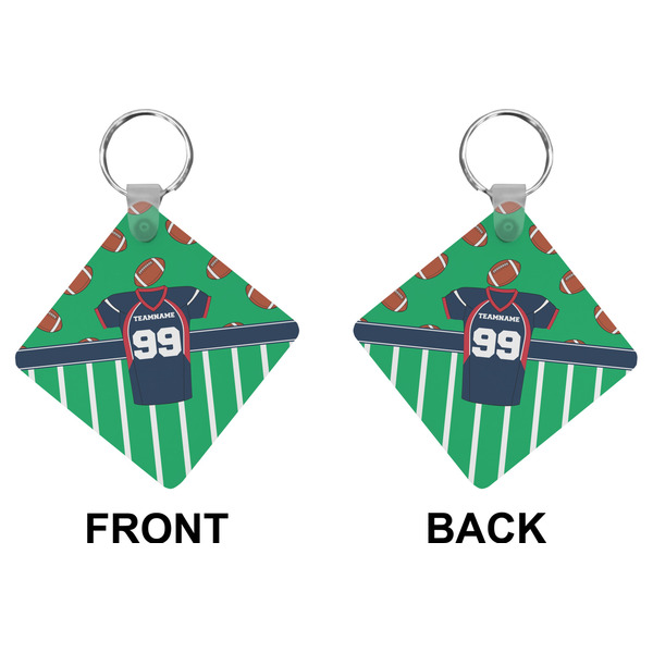 Football Jersey Diamond Keychain (Front + Back)