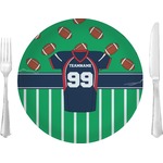 Football Jersey 10" Glass Lunch / Dinner Plates - Single or Set (Personalized)