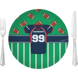 Football Jersey Glass Lunch / Dinner Plate 10" (Personalized)