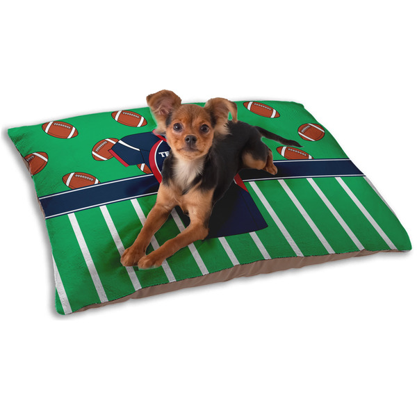 Custom Football Jersey Dog Bed - Small w/ Name and Number