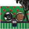 Football Jersey Dog Food Mat - Large LIFESTYLE