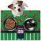 Football Jersey Dog Food Mat - Medium w/ Name and Number