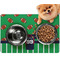 Football Jersey Dog Food Mat - Small w/ Name and Number