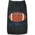 Football Jersey Black Pet Shirt (Personalized)