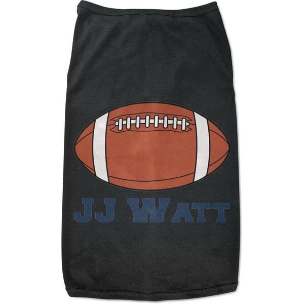 Custom Football Jersey Black Pet Shirt - M (Personalized)