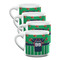 Football Jersey Double Shot Espresso Mugs - Set of 4 Front