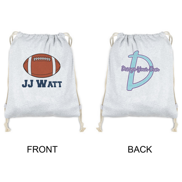 Football Jersey Drawstring Backpacks - Sweatshirt Fleece - Double Sided - APPROVAL