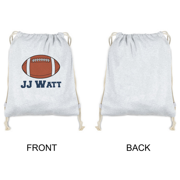 Football Jersey Drawstring Backpacks - Sweatshirt Fleece - Single Sided - APPROVAL