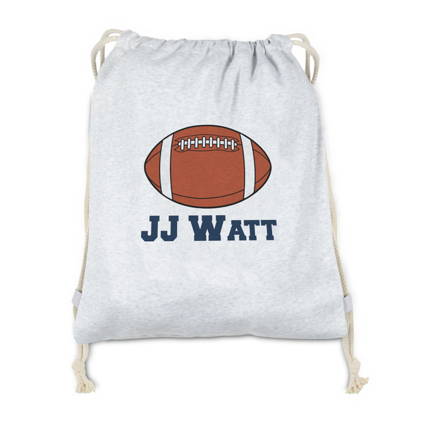 Custom Football Jersey Drawstring Backpack - Sweatshirt Fleece - Single Sided (Personalized)