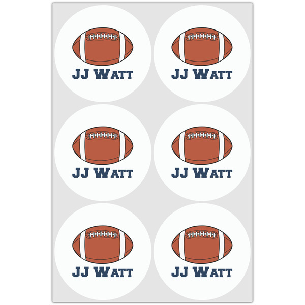 Football Jersey Drink Topper - Large - Set of 6