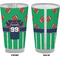 Football Jersey Pint Glass - Full Color - Front & Back Views