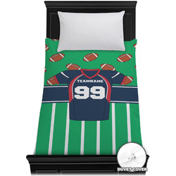 Football Jersey Duvet Cover - Twin XL (Personalized)