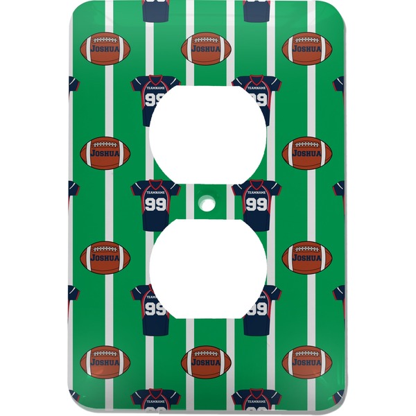 Custom Football Jersey Electric Outlet Plate (Personalized)