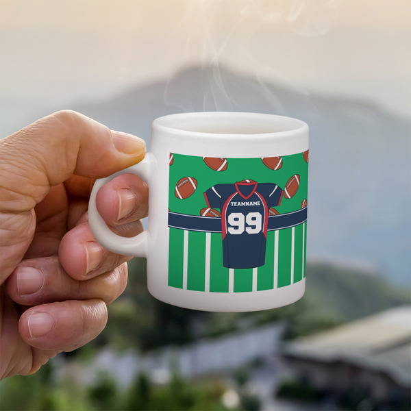 Custom Football Jersey Single Shot Espresso Cup - Single (Personalized)
