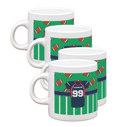 Football Jersey Single Shot Espresso Cups - Set of 4 (Personalized)