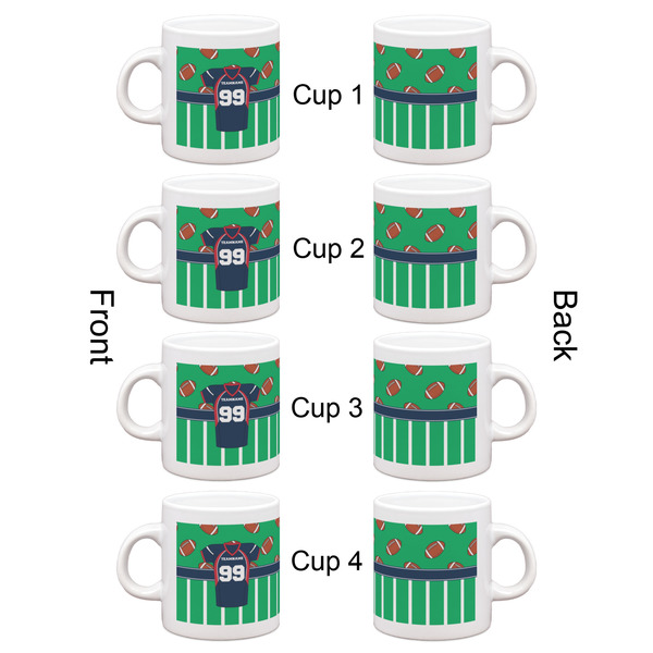 Football Jersey Espresso Cup Set of 4 - Apvl