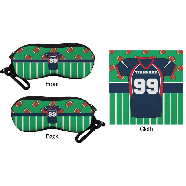 Football Jersey Eyeglass Case & Cloth (Approval)